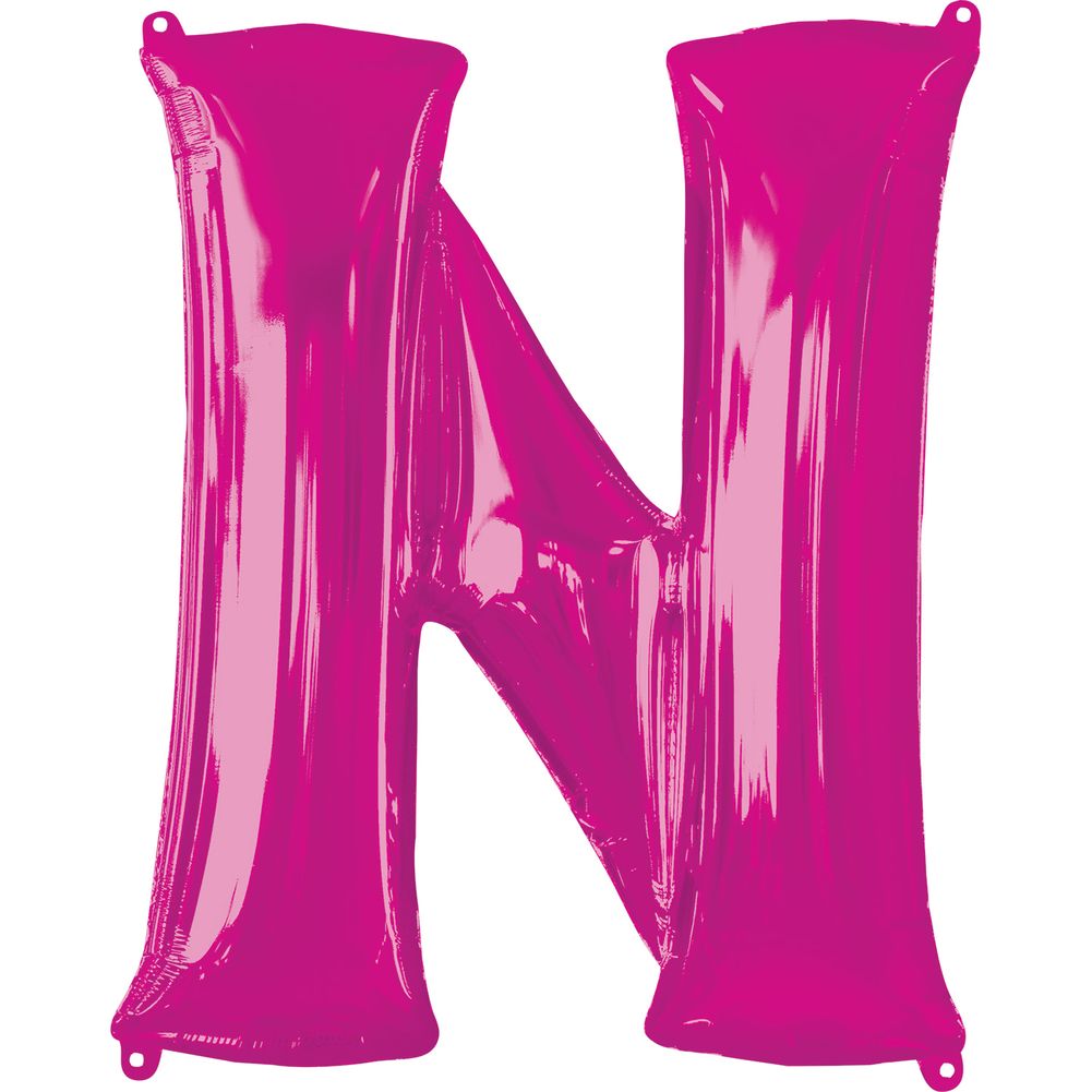 34" LETTER N PINK