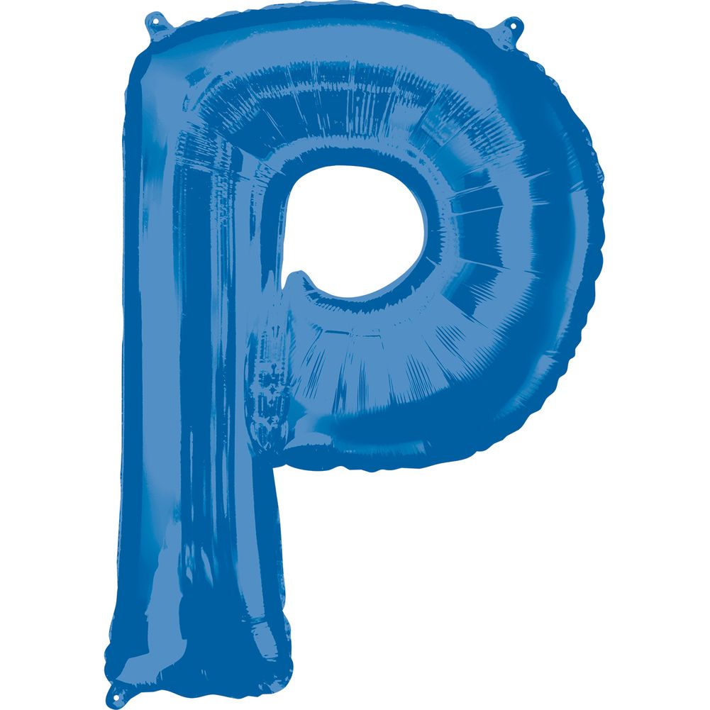 34" LETTER P BLUE
