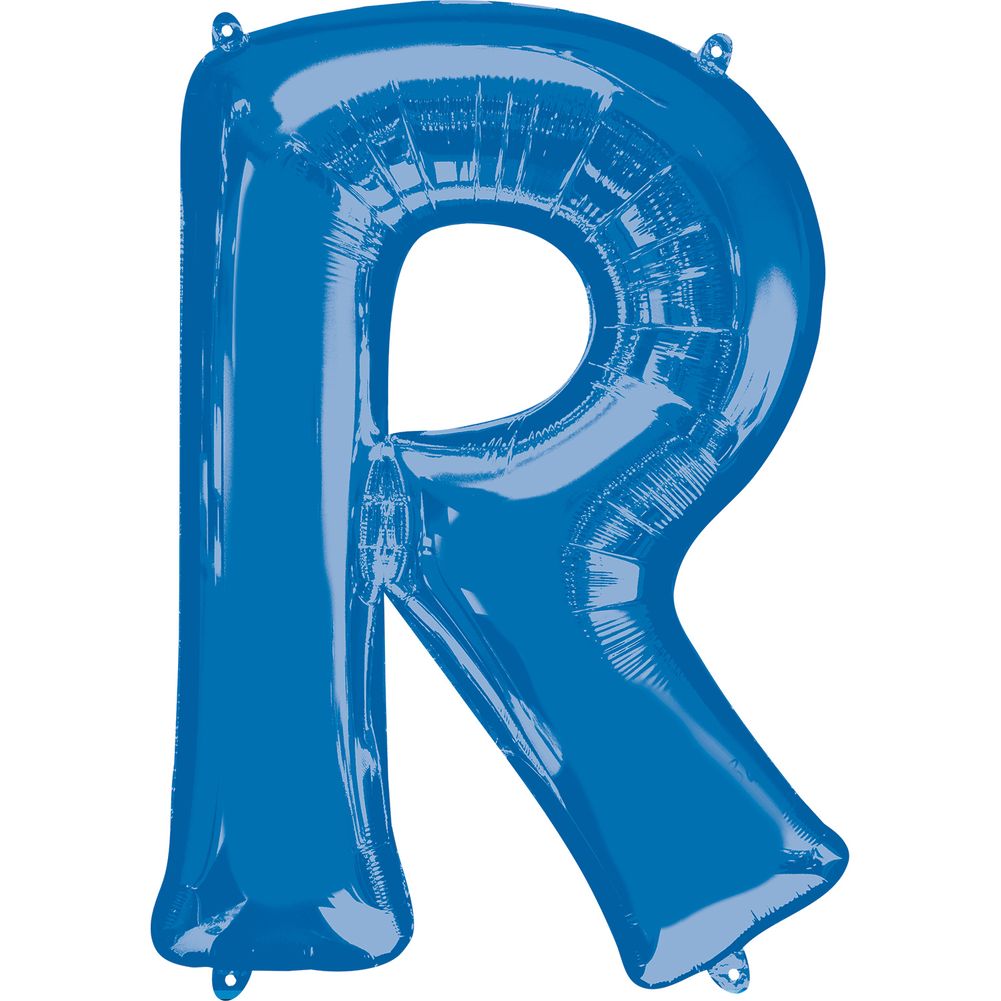 34" LETTER R BLUE
