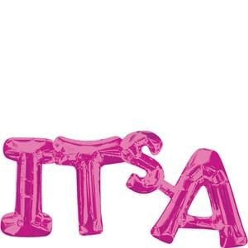 Block Phrase "It's" Hot Pink Foil Balloon (1ct)