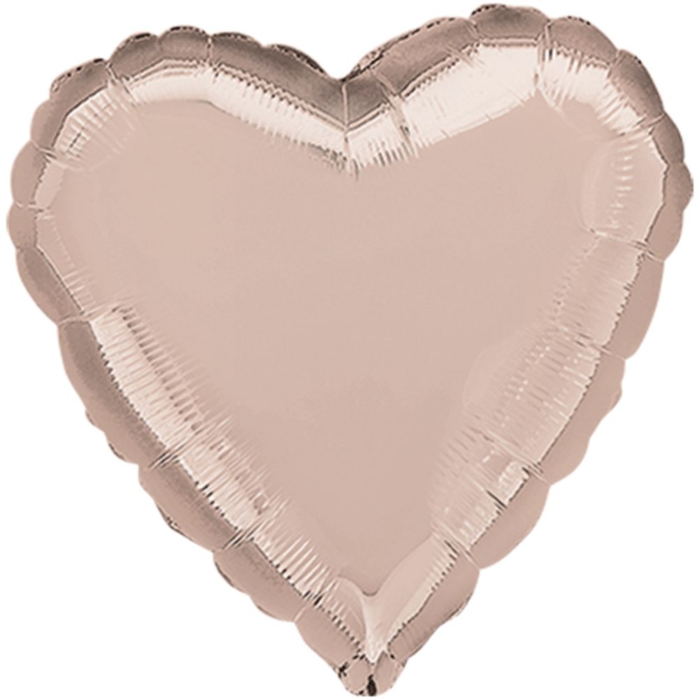 18" Rose Gold Heart HX