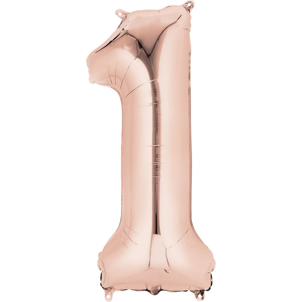 34" NUMBER 1 ROSE GOLD