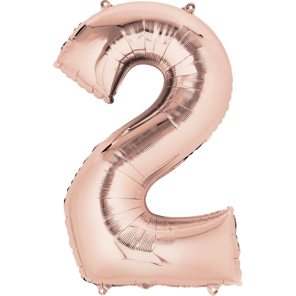 34" NUMBER 2 ROSE GOLD