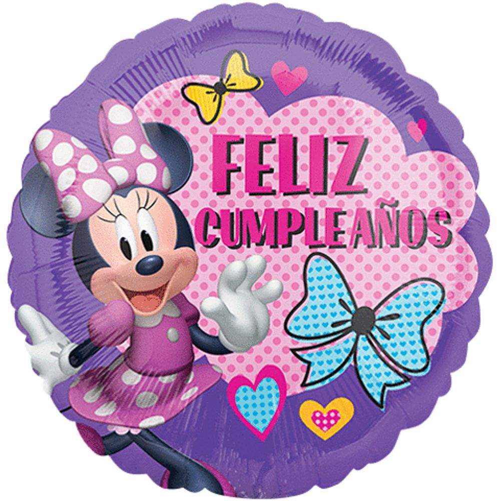 18" MINNIE HAPPY HELPERS FELIZ CUMPLEANOS HX