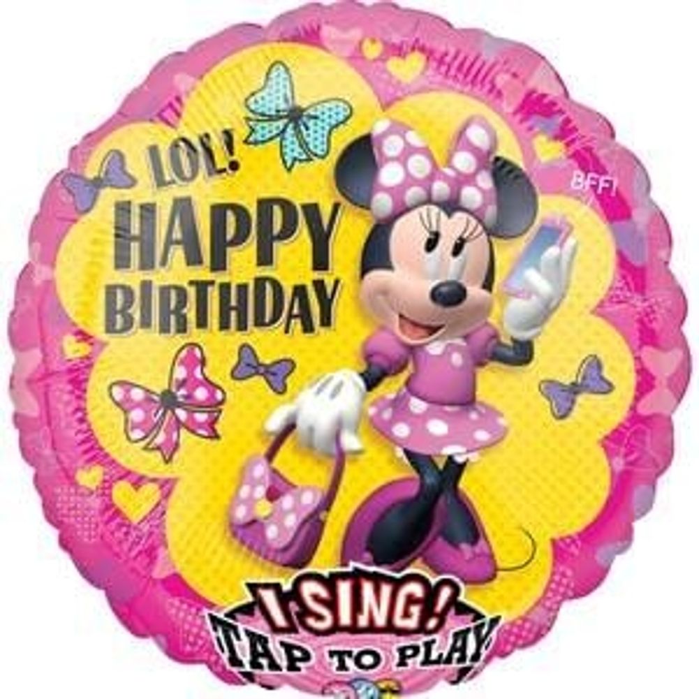 28" MINNIE HAPPY HELPERS BIRTHDAY SING-A-TUNE