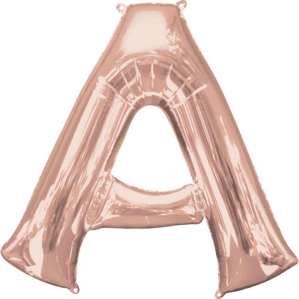 34" LETTER A ROSE GOLD