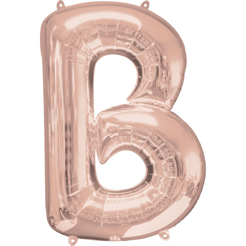 34" LETTER B ROSE GOLD