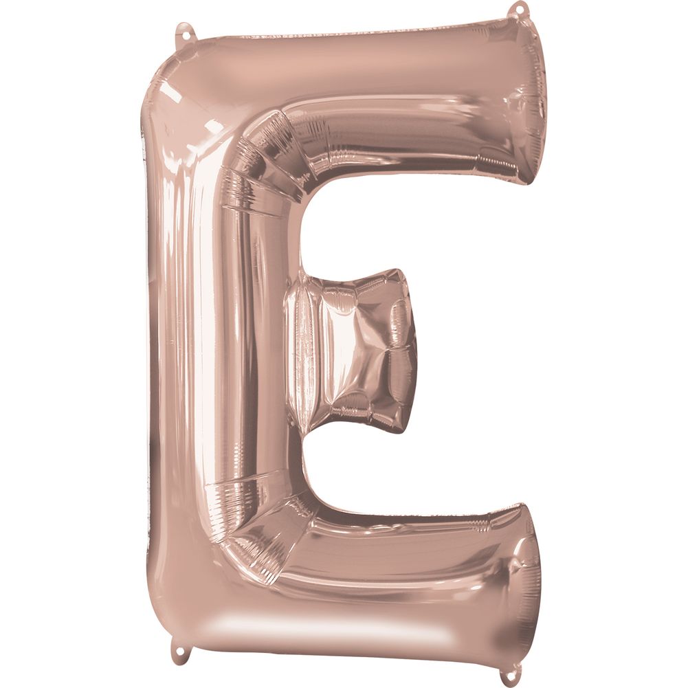 34" LETTER E ROSE GOLD