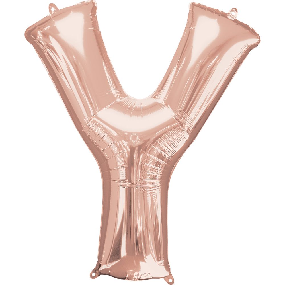 34" LETTER Y ROSE GOLD