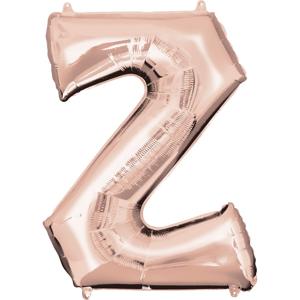34" LETTER Z ROSE GOLD