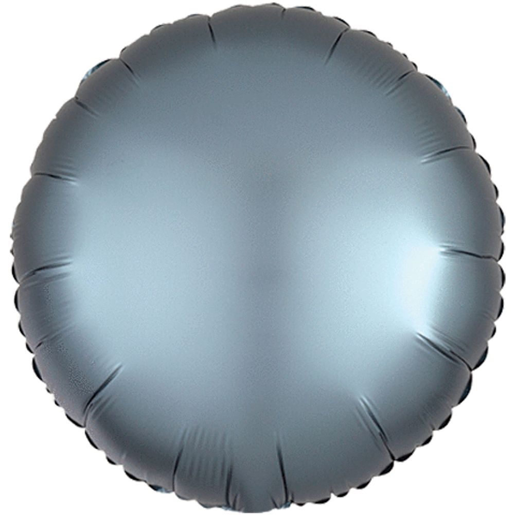 18" STEEL BLUE ROUND SATIN LUXE HX