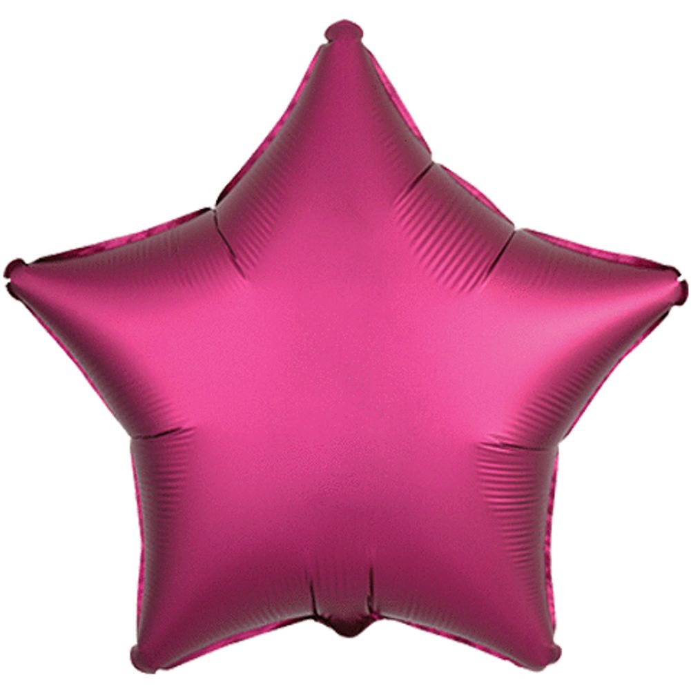 19" Pomegranate Star Satin Luxe