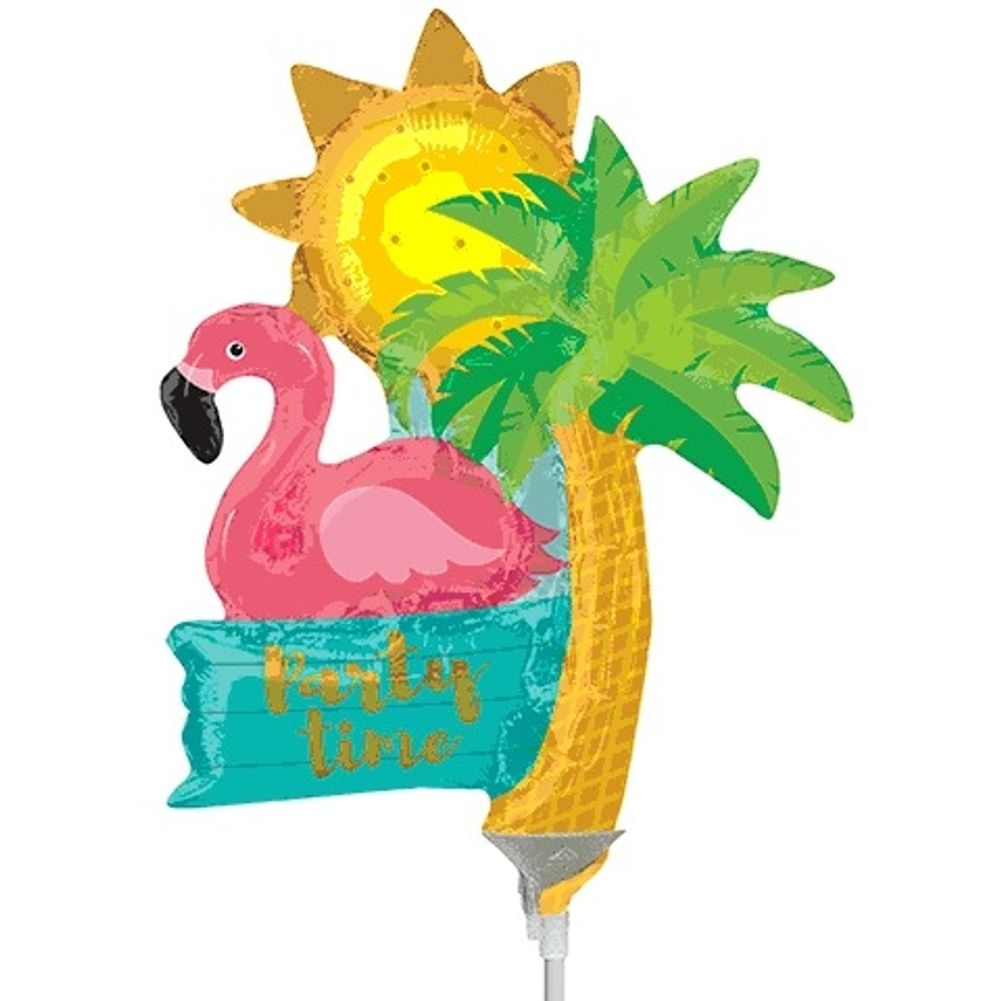 LET'S FLAMINGLE PARTY TIME MINI SHAPE