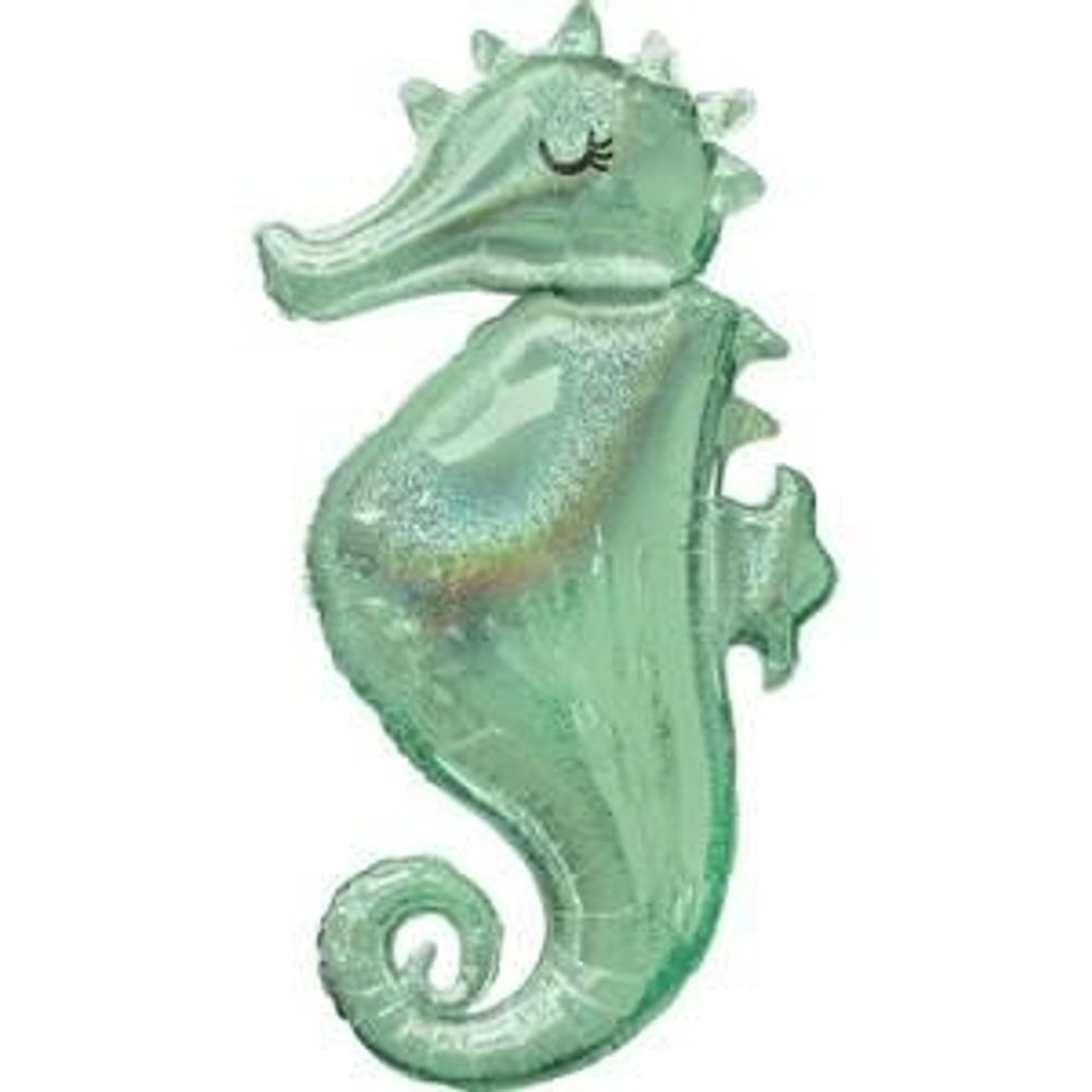 MERMAID WISHES SEAHORSE HOLOGRAPHIC SUPER SHAPE