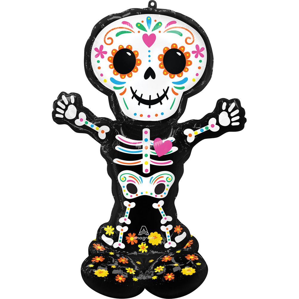 Day of the Dead Standing Skeleton Airloonz