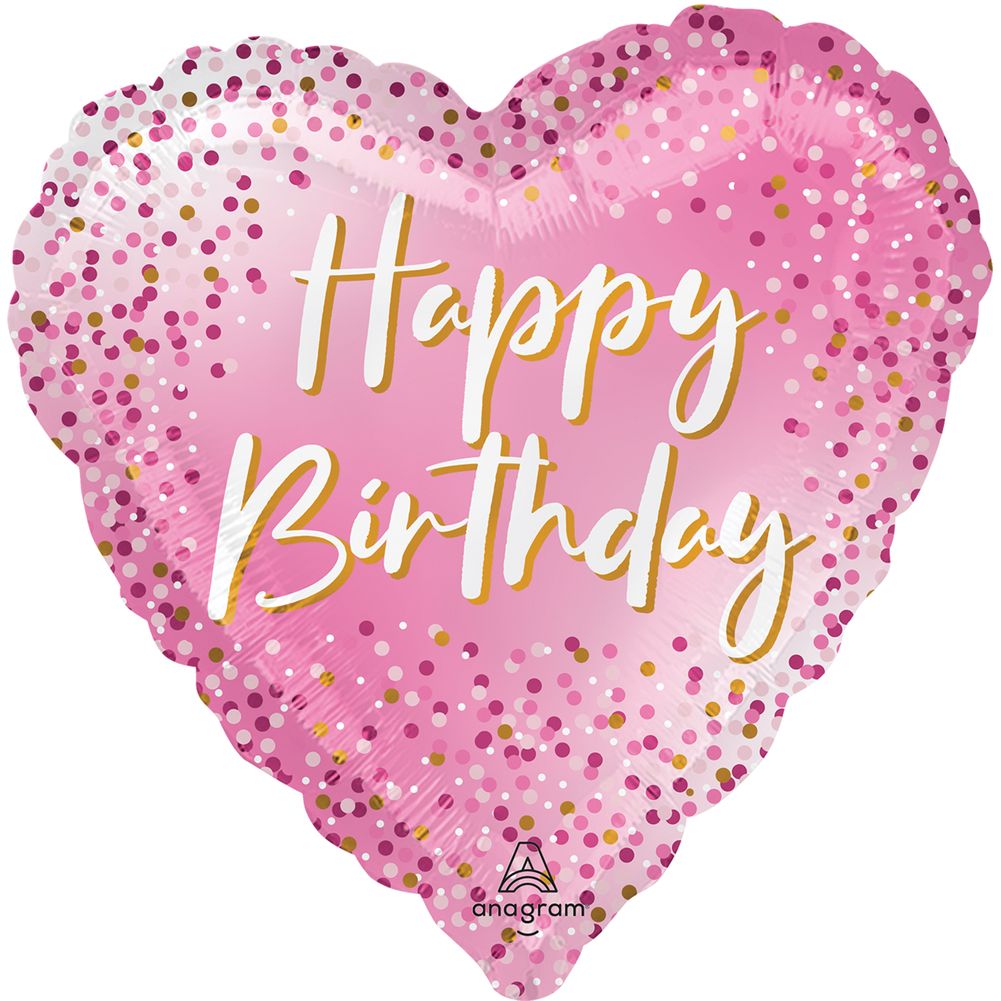 Happy Birthday Sparkle 18" Foil Balloon (1ct)