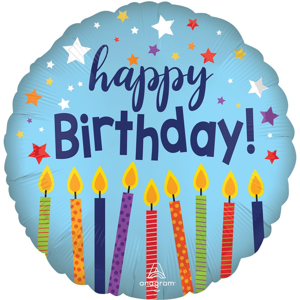 Happy Birthday Celebrate 18" Foil Balloon (1ct)