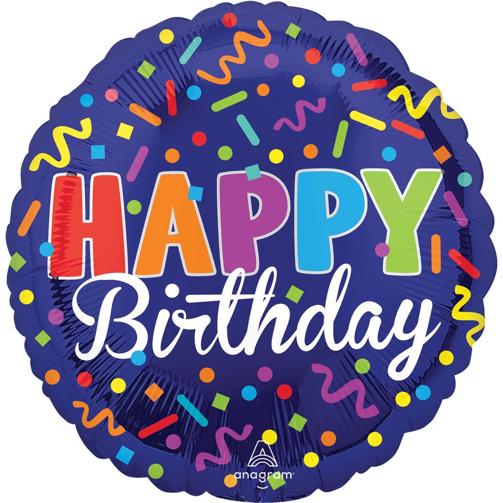 Happy Birthday Party 18" Foil Balloon (1ct)