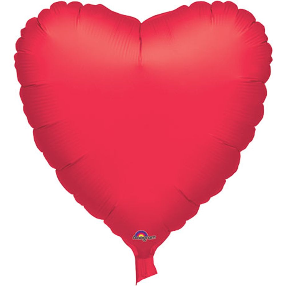 32" Metallic Red Heart Balloon (1 ct)