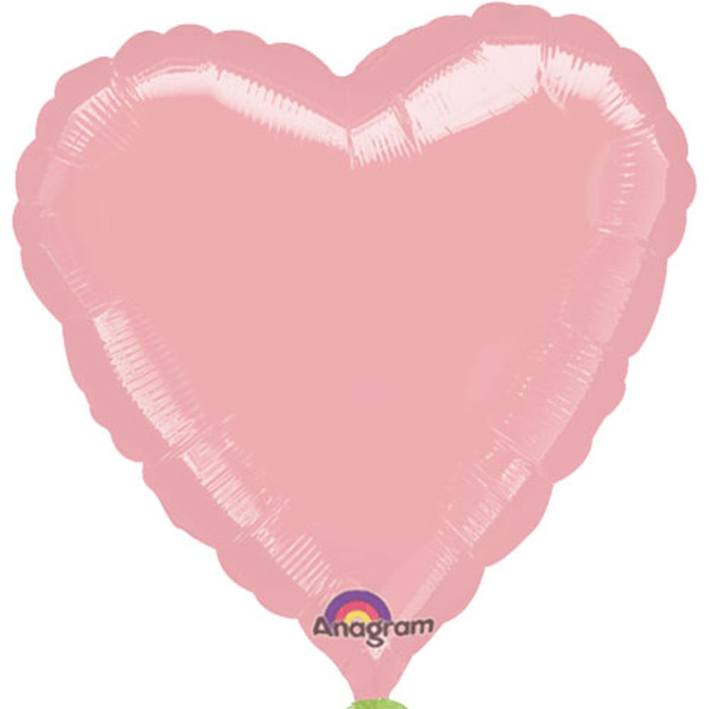 18" Pink/Pink Heart Anagram Balloon (1 ct)