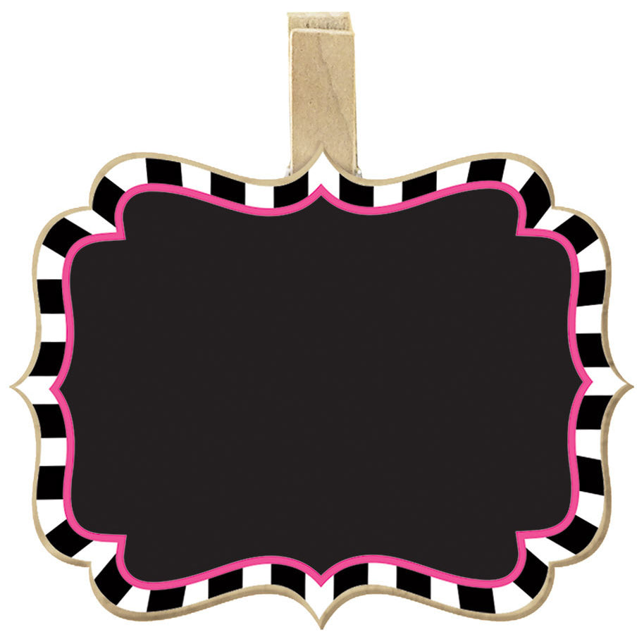 Mad Tea Party Chalkboard Clip Signs (8 ct)
