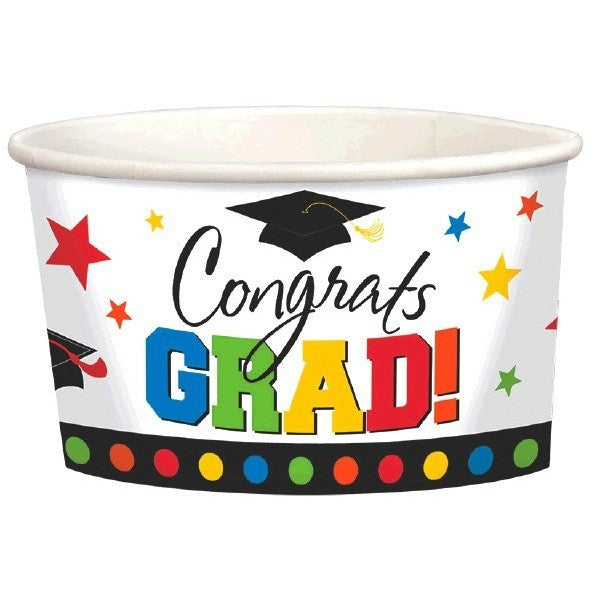 Congrats Grad 9oz Paper Treat Cups