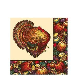 Autumn Turkey Paper Table Cover