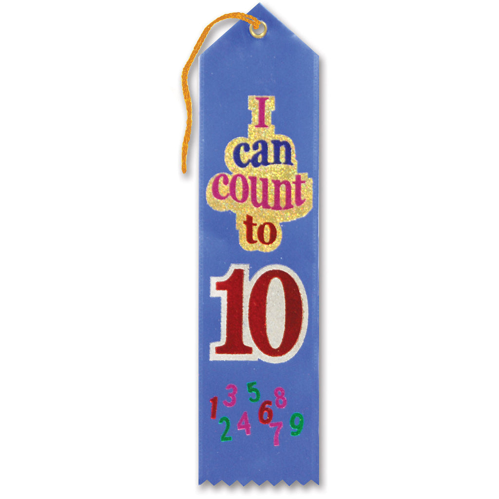 I Can Count To Ten Award Ribbo