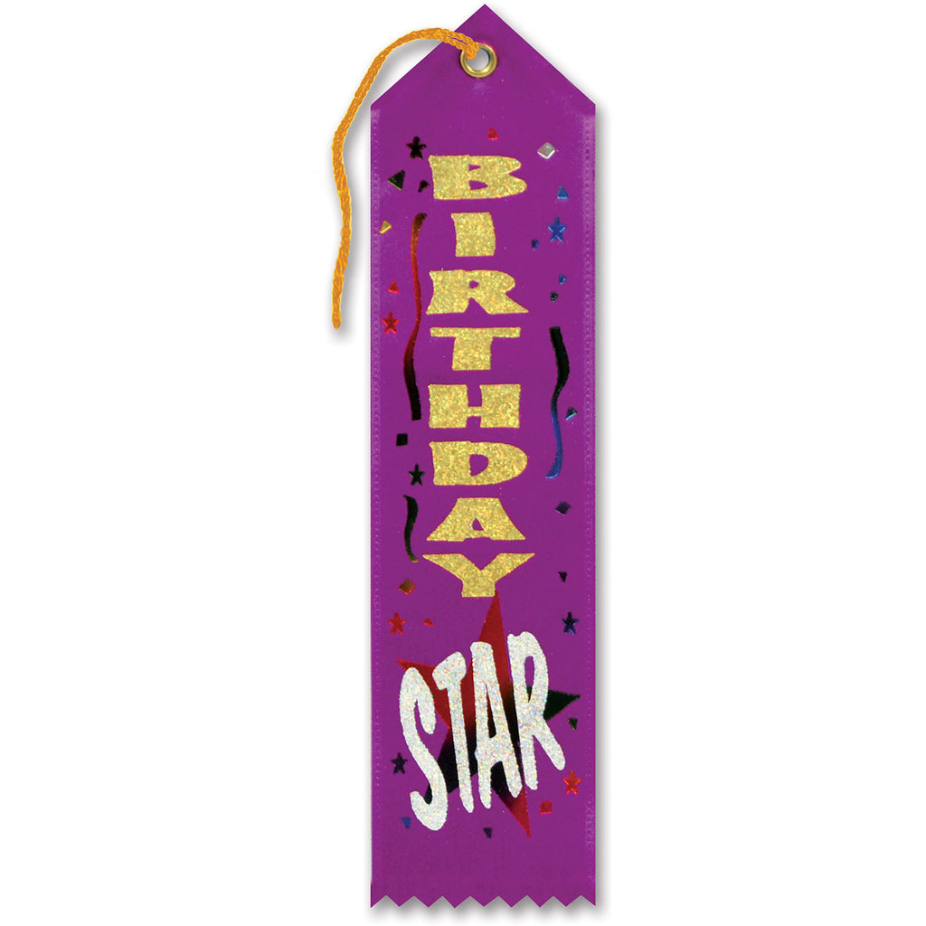Birthday Star Award Ribbon