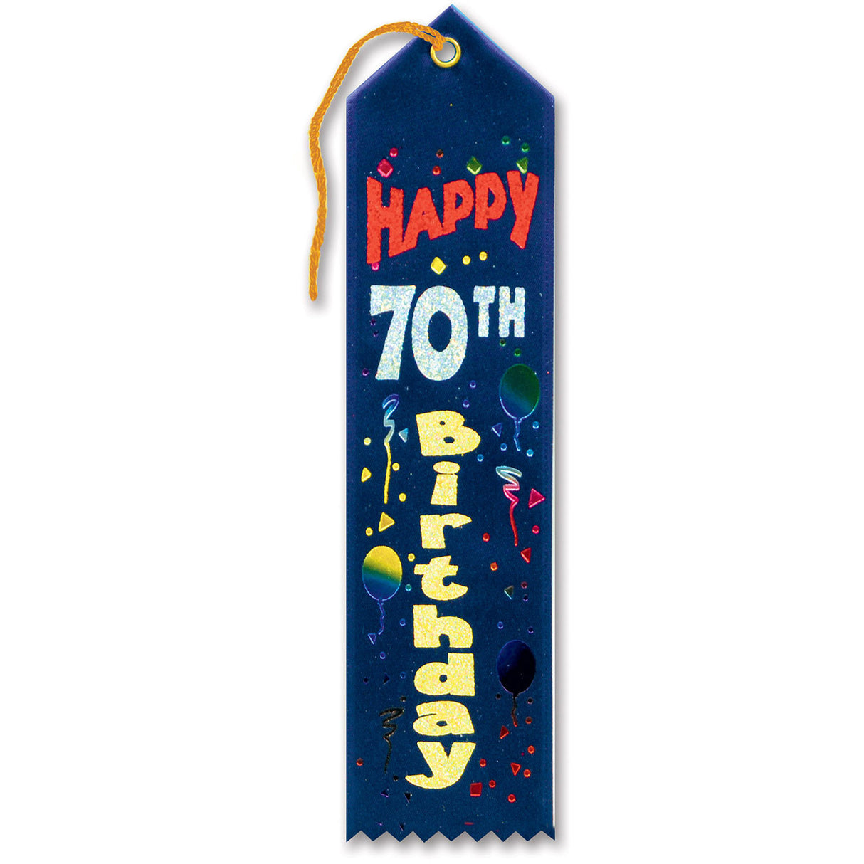 Happy 70th Birthday Award Ribbon