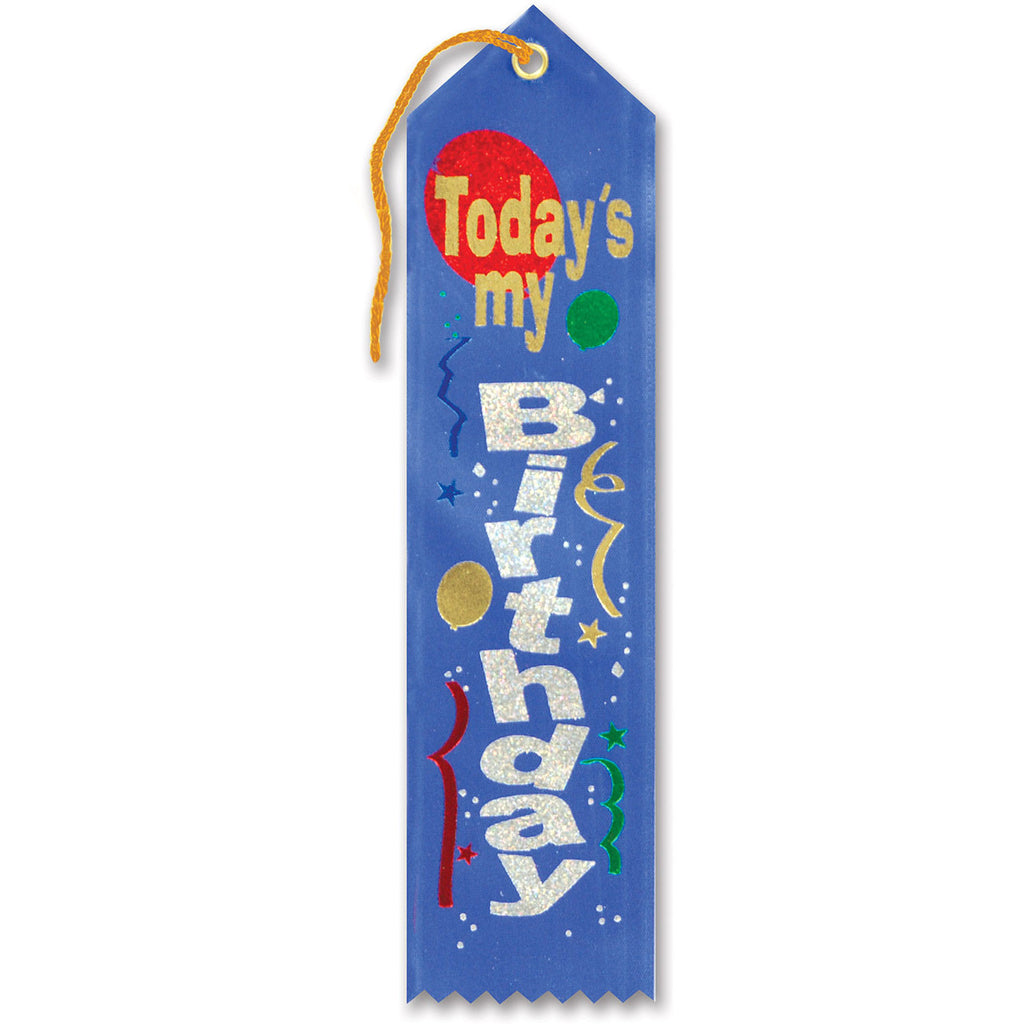 Today's My Birthday Award Ribbon