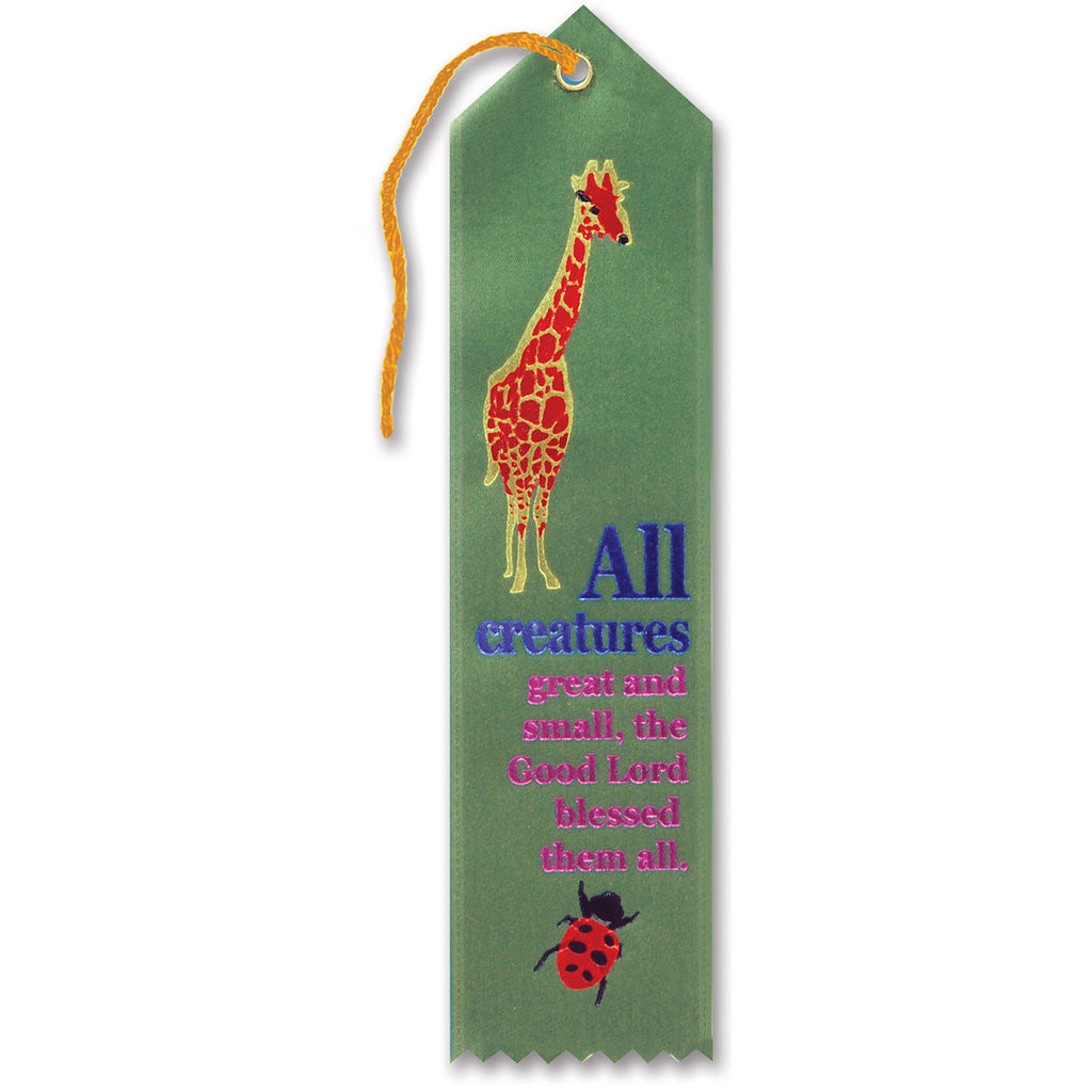 All Creatures Great And Small Inspirational Ribbon