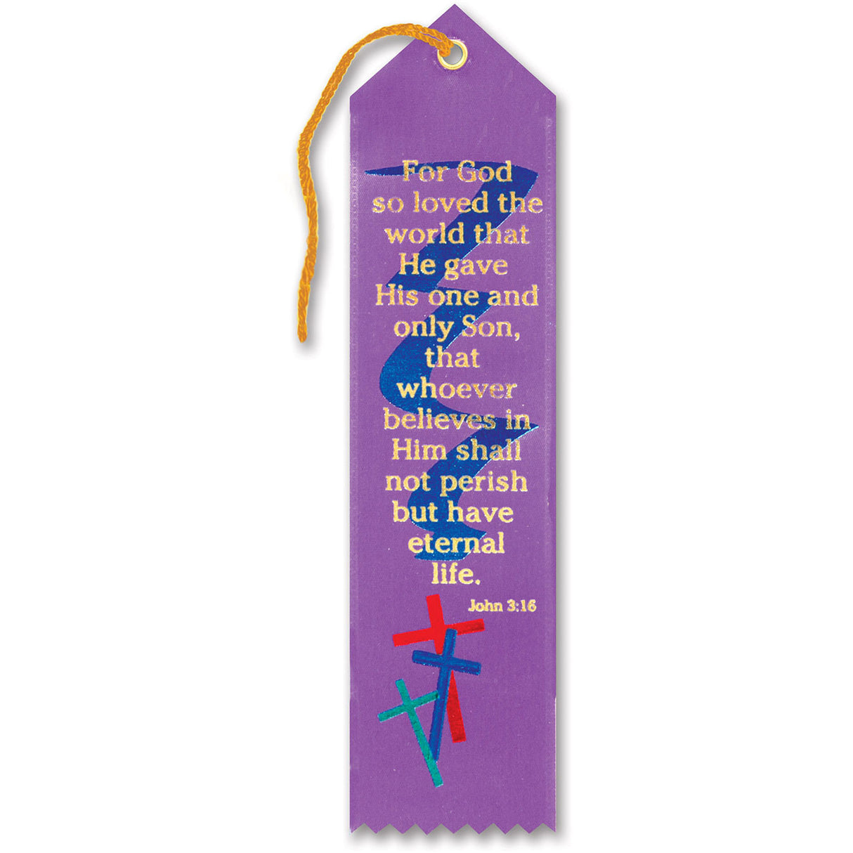 For God So Loved The World Inspirational Ribbon