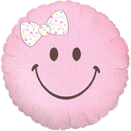 Smiley Baby Girl Micro Balloon (1 ct)