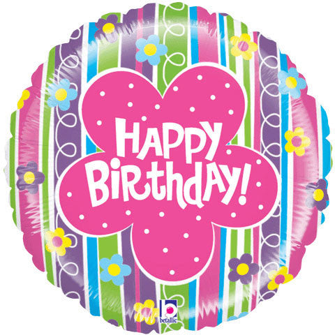 21" Mighty Floral Birthday