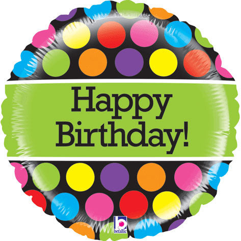 21" Mighty Polka Dots Birthday