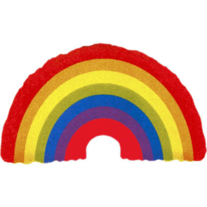 Rainbow Helium Shape Balloon (1 ct)