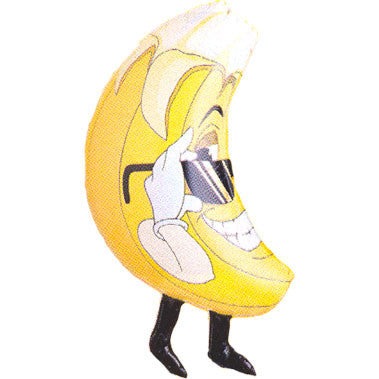 33" Banana Helium Shape Betallic