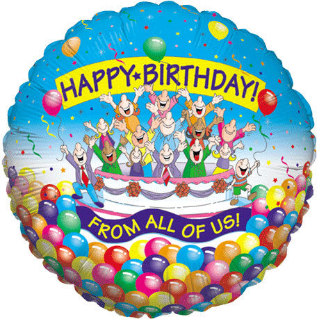 18" Birthday From All Betallic