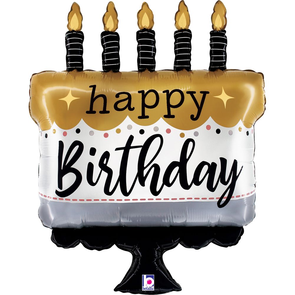 Birthday Cake Super Shape 28" Foil Balloon (1ct)