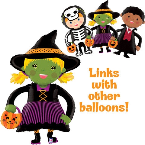 45" Linky Witch Super Shape Foil Balloon