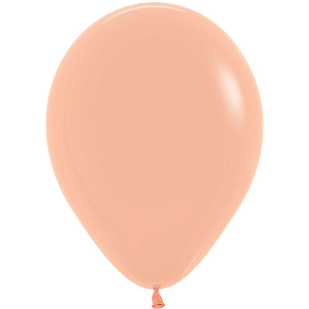 Sempertex 5" Deluxe Peach Blush Latex Balloons (100ct)