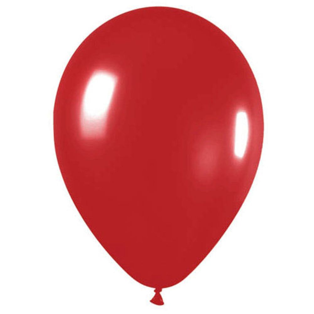 Sempertex 5" Crystal Red Latex Balloons (100ct)