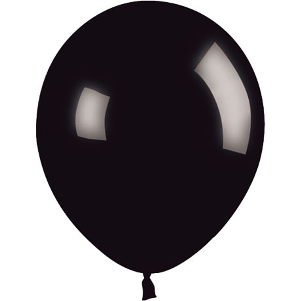 Sempertex 11" Fashion Black Latex Balloons (100ct)