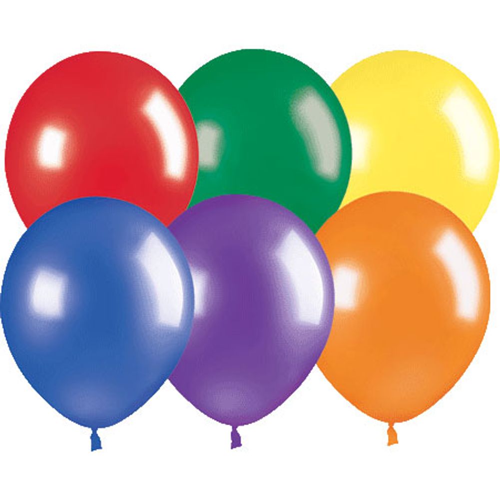 Sempertex 11" Metallic Assortment Latex Balloons (100ct)