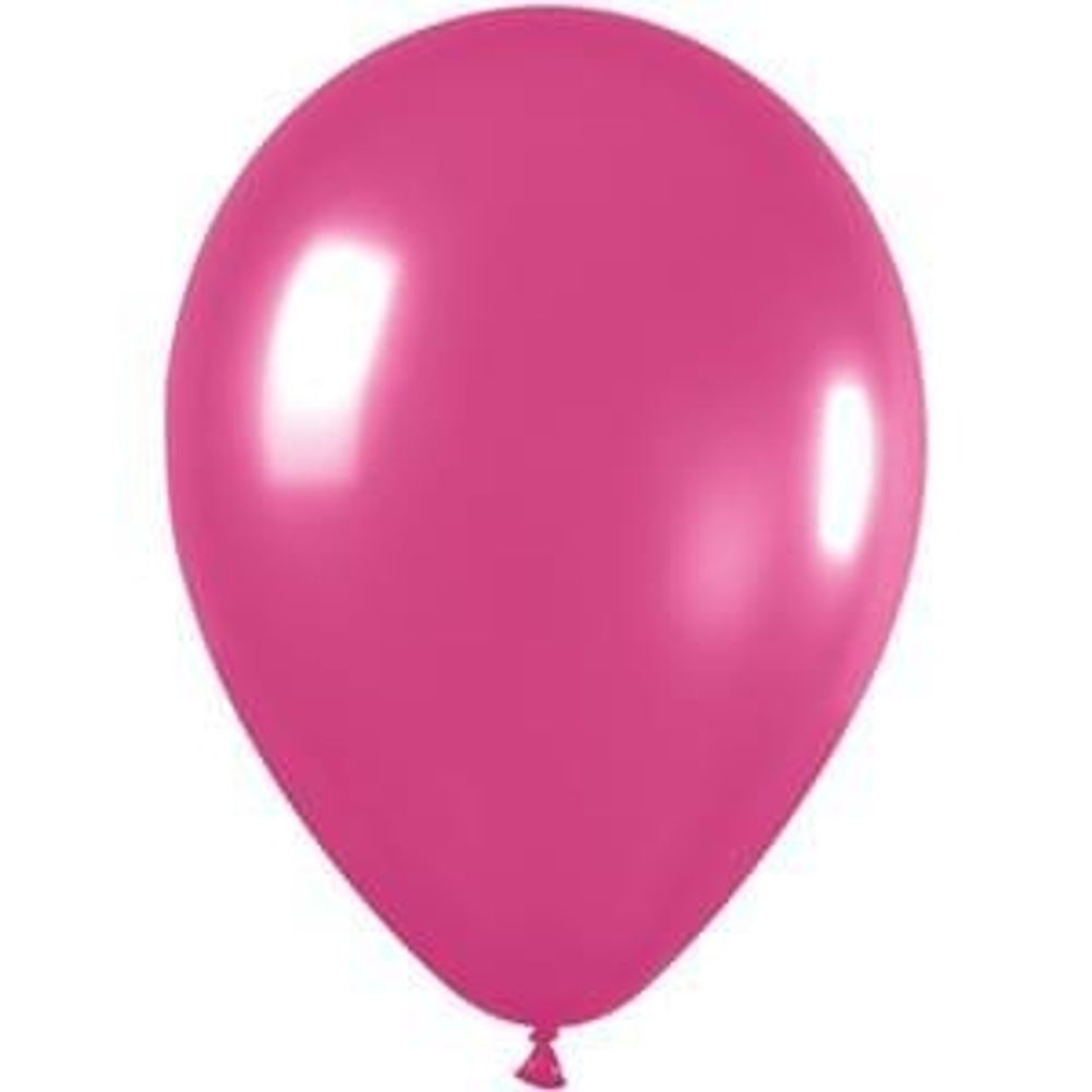 Sempertex 11" Metallic Fuchsia Latex Balloons (100ct)