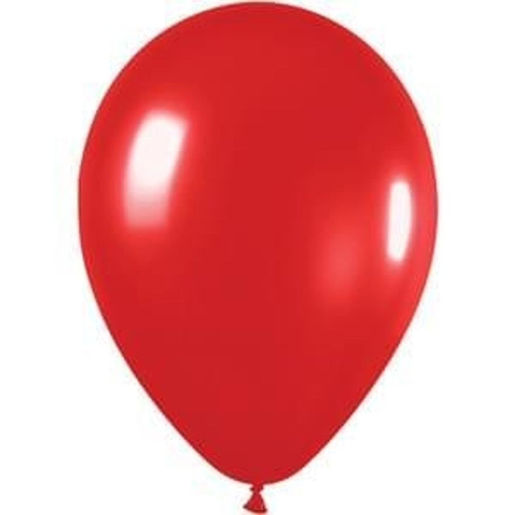 Sempertex 11" Metallic Red Latex Balloons (100ct)