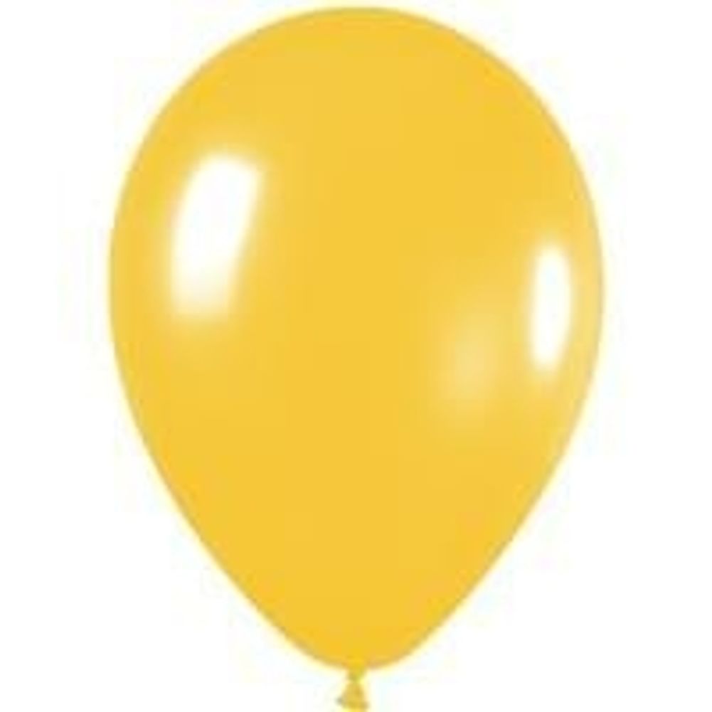 Sempertex 11" Metallic Yellow Latex Balloons (100ct)