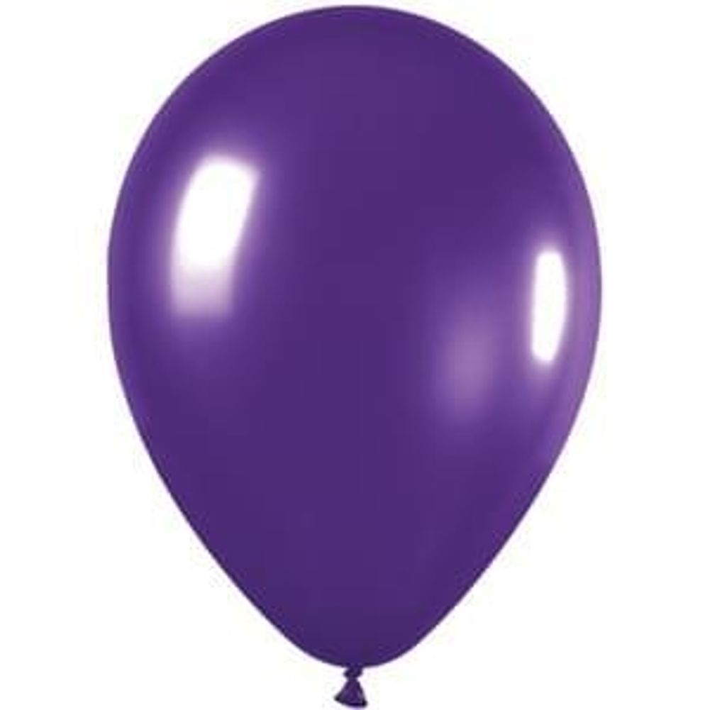 Sempertex 11" Metallic Violet Latex Balloons (100ct)
