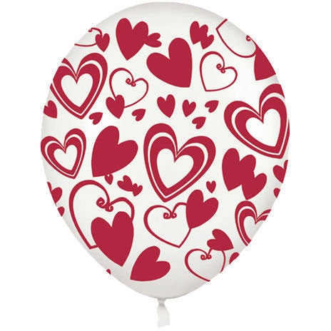 11" Flirty Hearts Around Balloons (10ct)